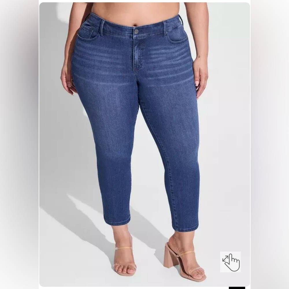 Torrid Skinny Ankle Premium Stretch Mid-Rise Jean